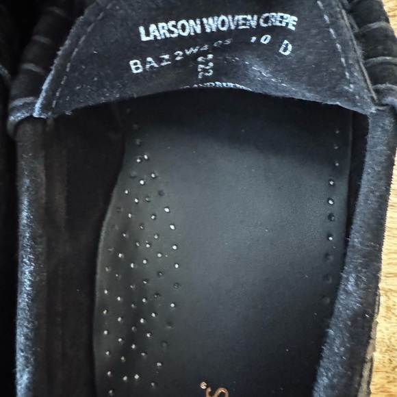 GH BASS Black Woven crepe Leather Mens penny Loafers Larsen Weejuns NWOT Sz 10 - Picture 7 of 7